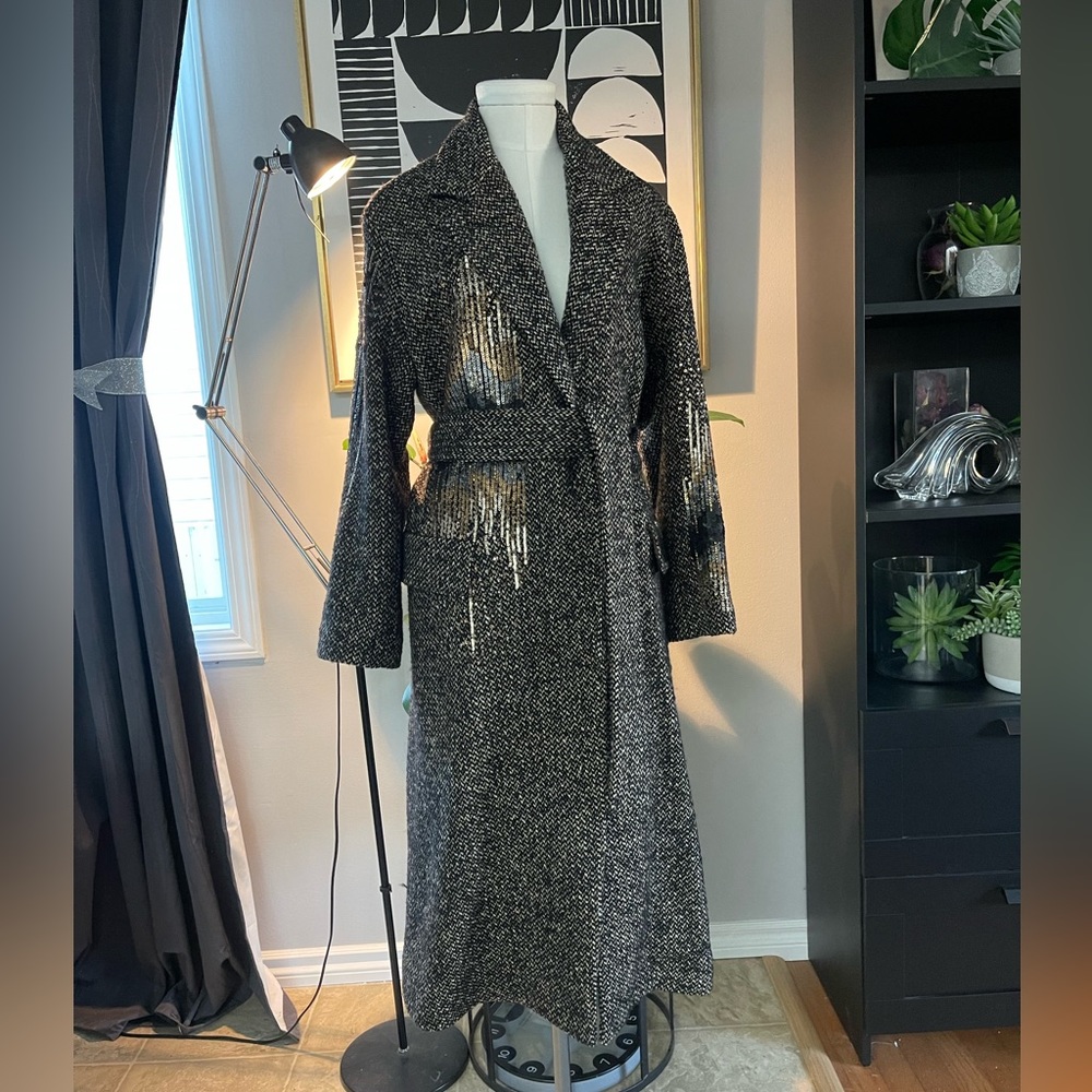 Zara Studio A/W Limited Edition Embroidered Sequins Coat